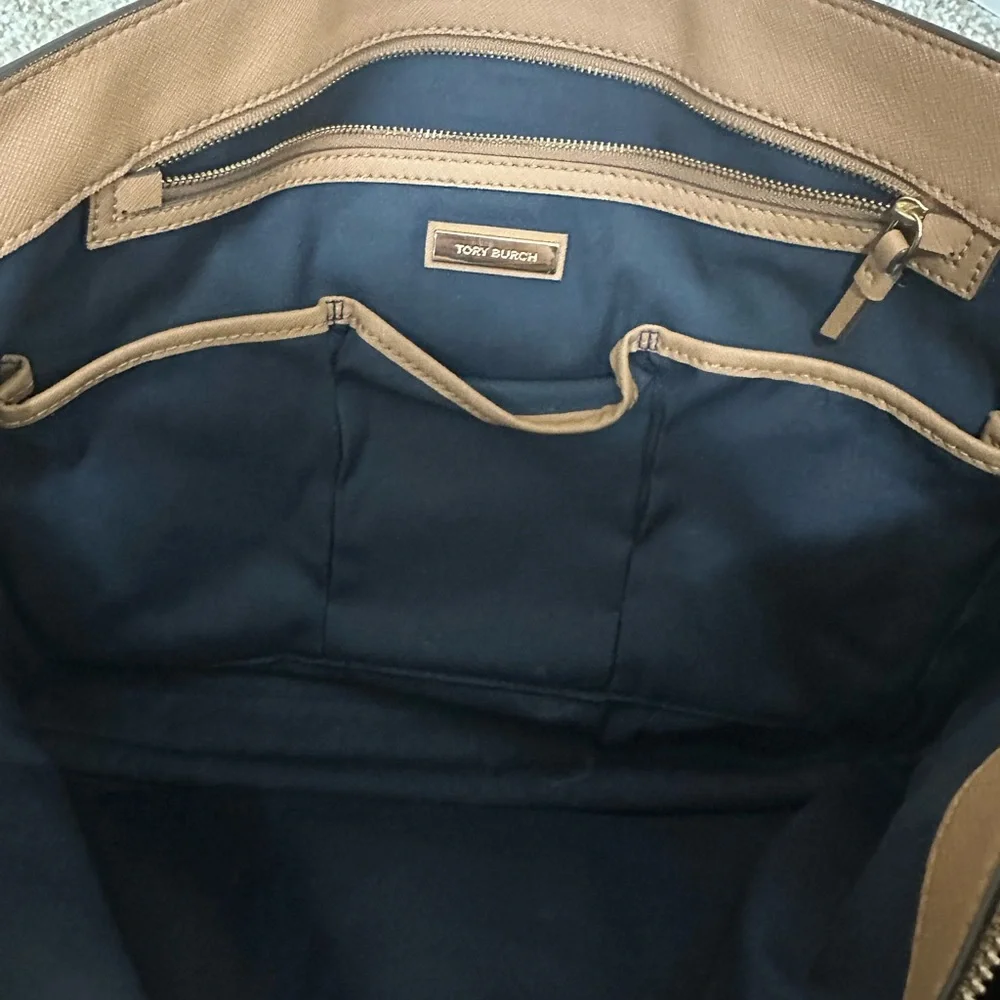 Tory Burch Tan Leather Tote Bag